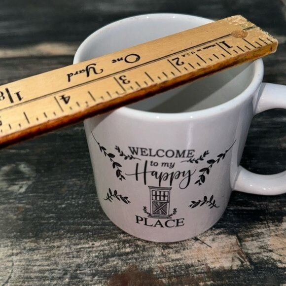 White Royal Norfolk "Welcome To My Happy Place" Ceramic Mug - Picture 4 of 6